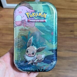 Pokemon Kanto Friends Mini Tin Eevee Chansey - pokemon cards - Brand New Sealed